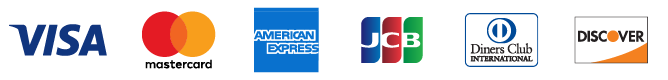 VISA,Master,AMEX,JCB,DinersClub,Discover